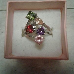 Tarnished Multi stoned ring size 10